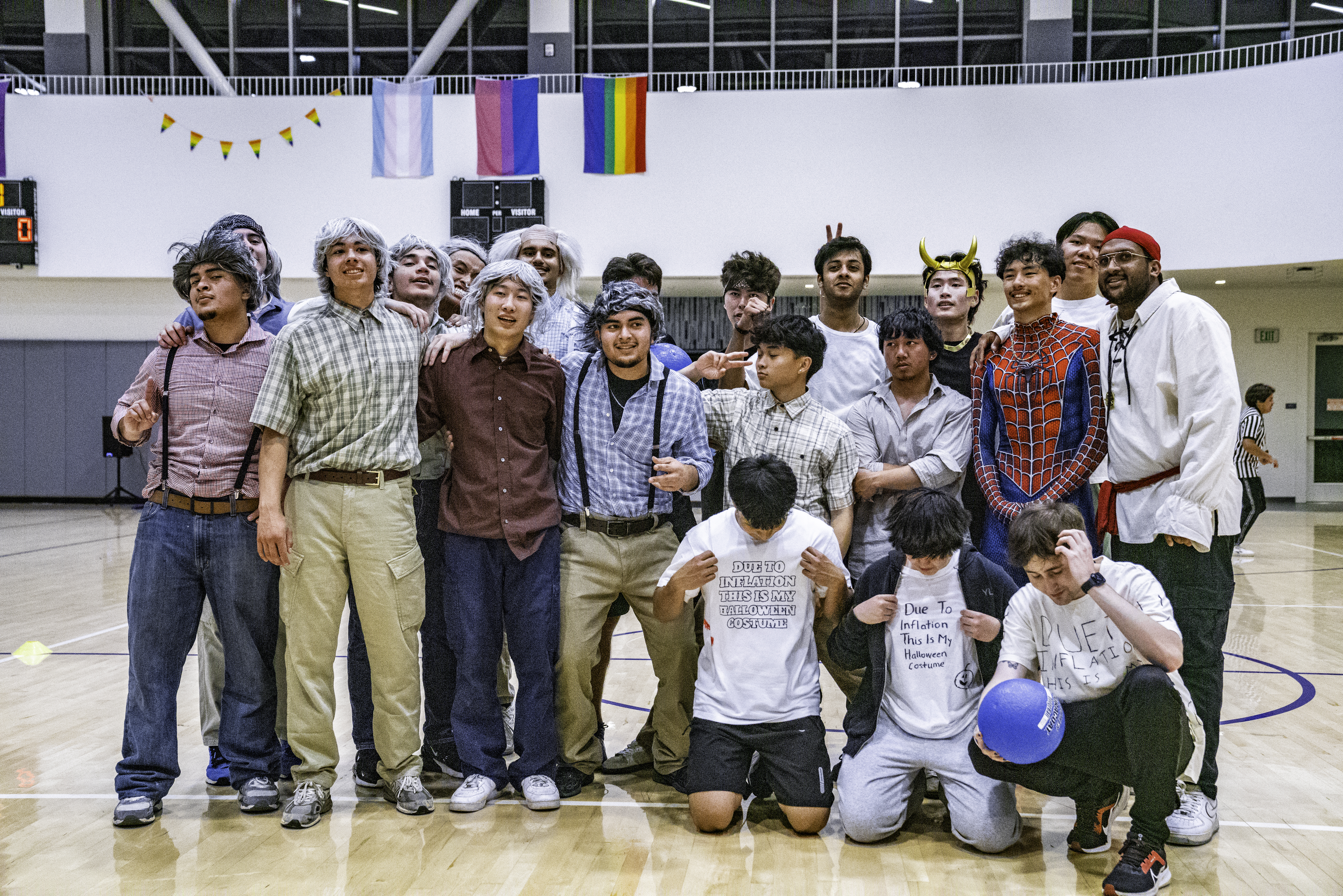 Costume Dodgeball 2024 Champions dressed as a group of old men