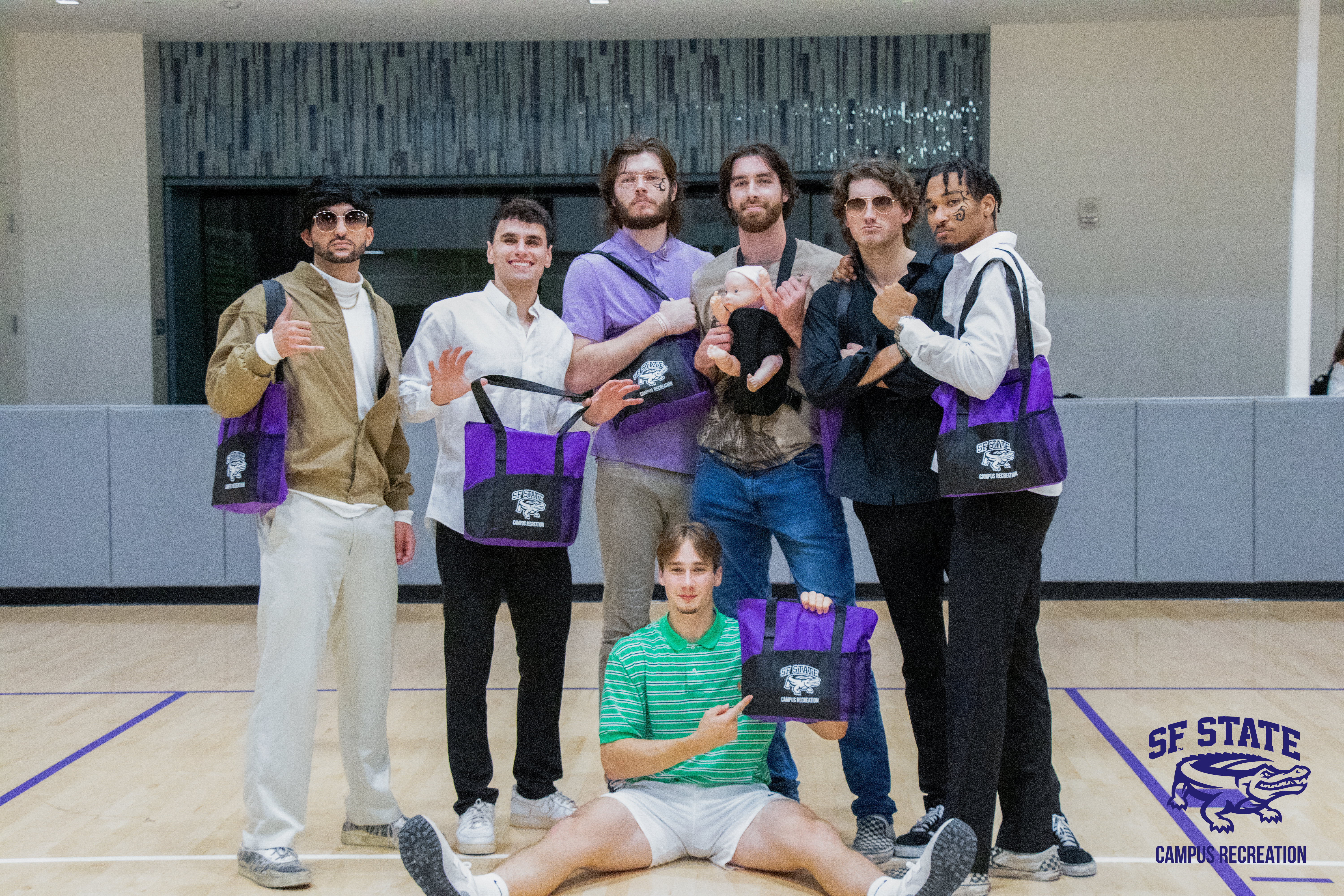Costume Dodgeball 2023 Champions dressed as The Hangover Cast