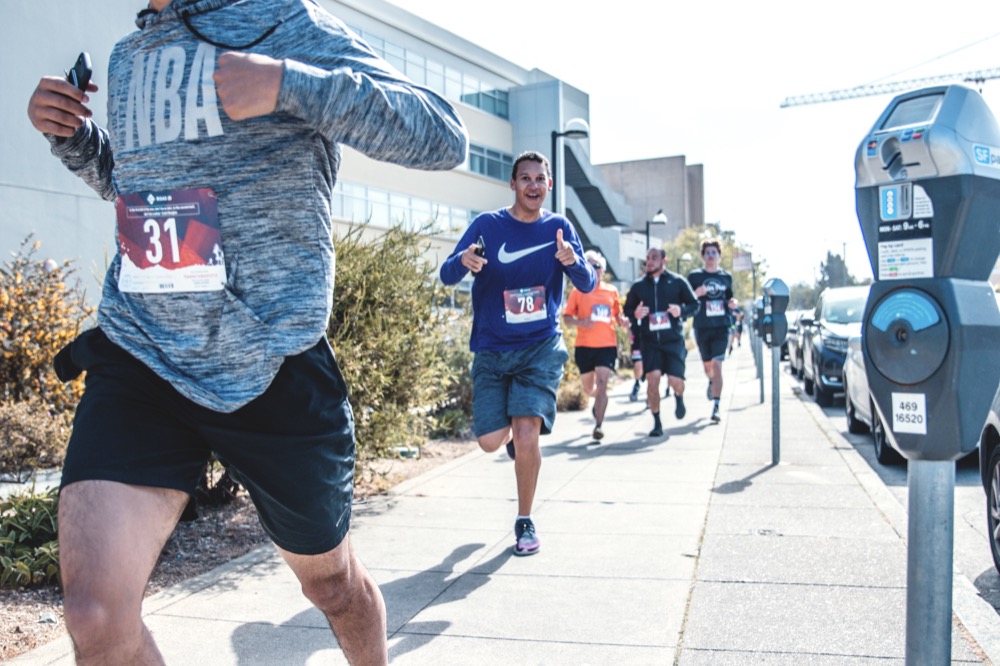 Participant Running in the 5K