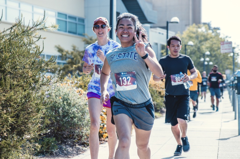 Another Participant Running in the 5K