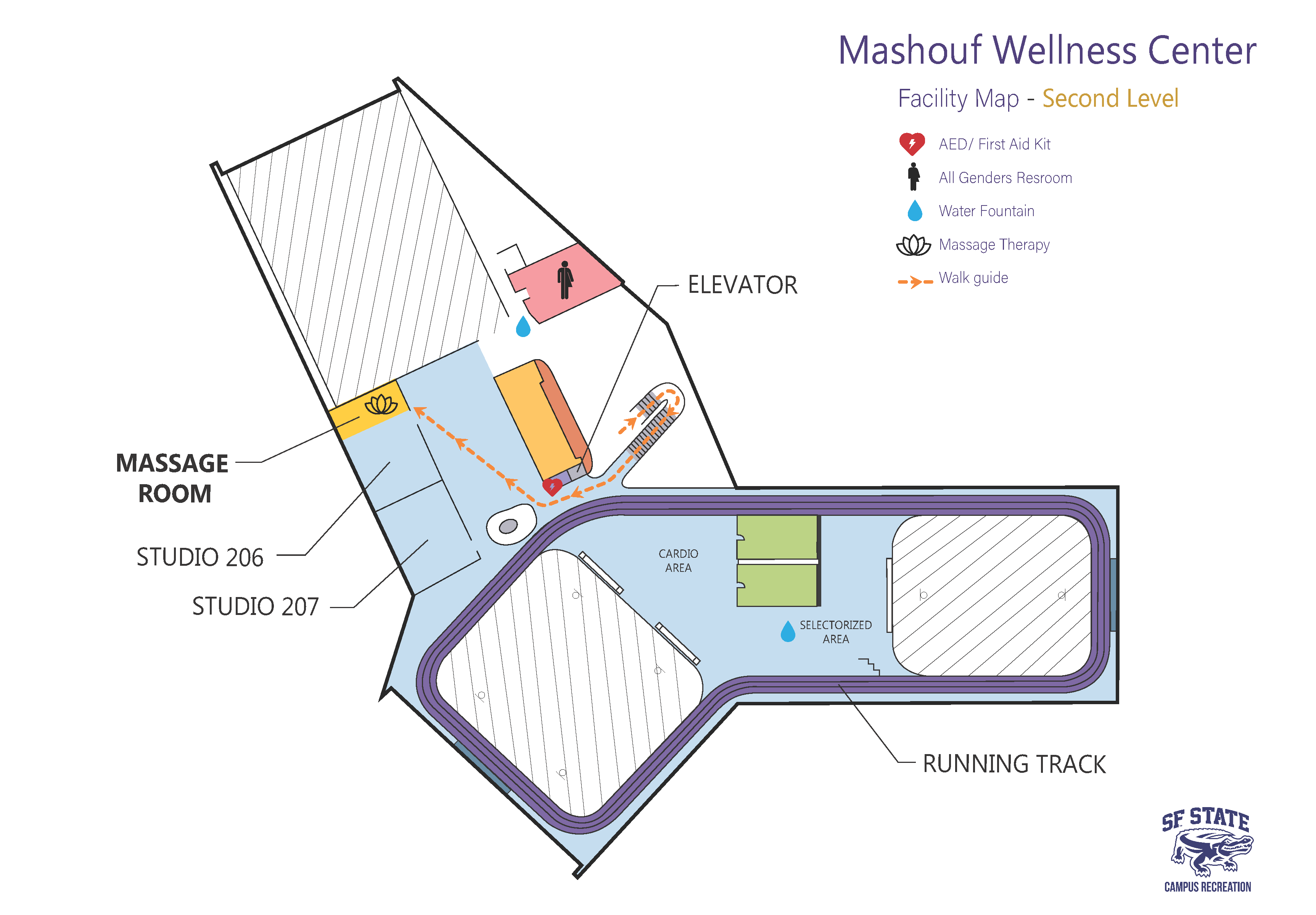 Fitness Floor Map Massage Therapy