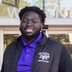 Photo of Adeboye, Sport Club Coordinator for Campus Recreation Department.